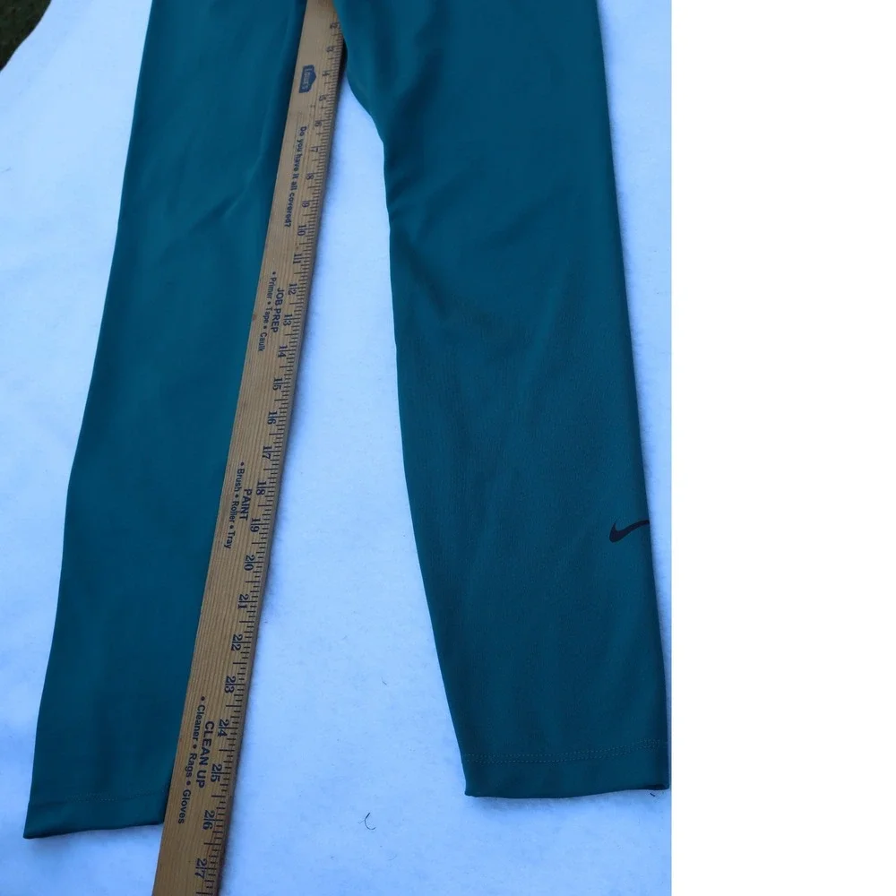 Nike Dri-FIT High Waisted Leggings Teal Green Womens Size M Yoga‎ Running